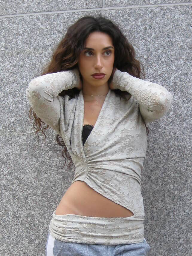 Moonlight Top - Floral Grey