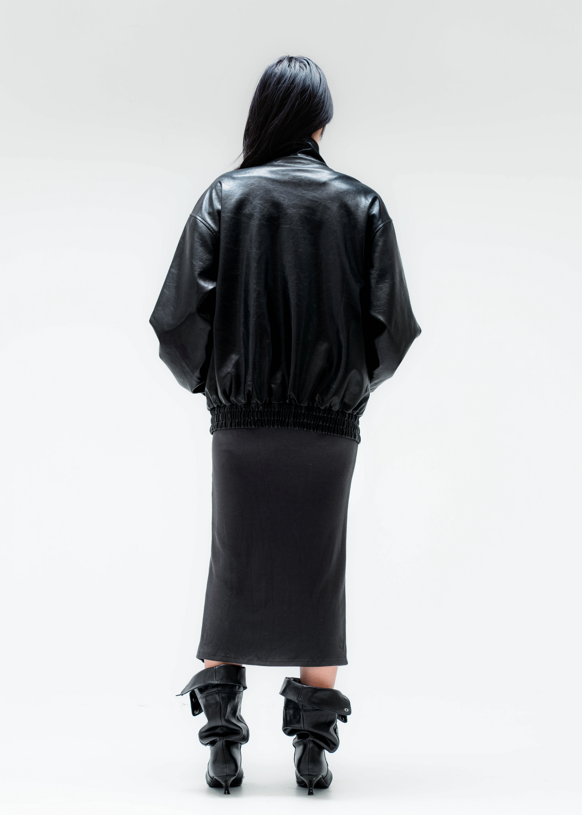 THE SPEED JACKET IN PATENT BLACK