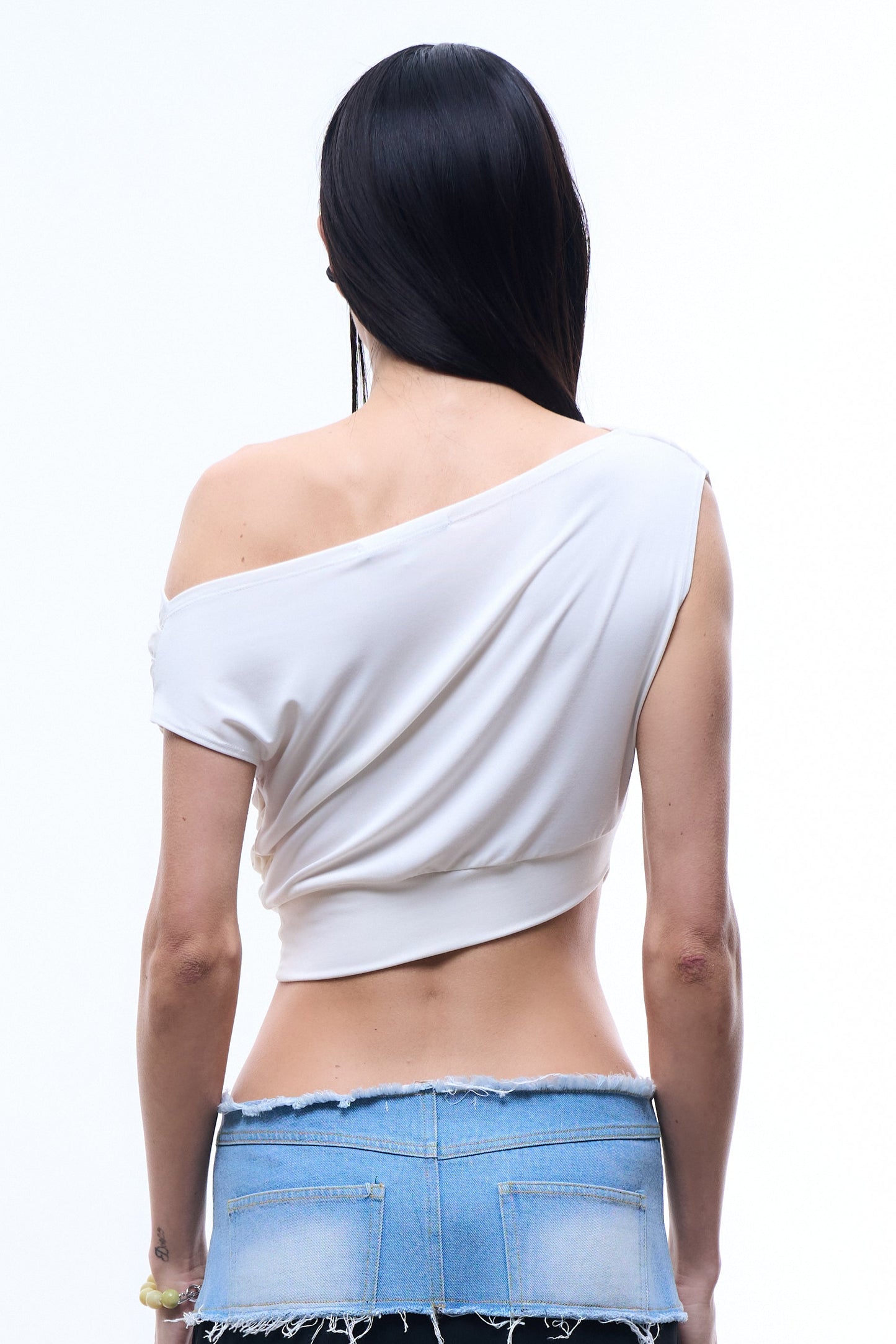 RIPPLE TOP IN WHITE